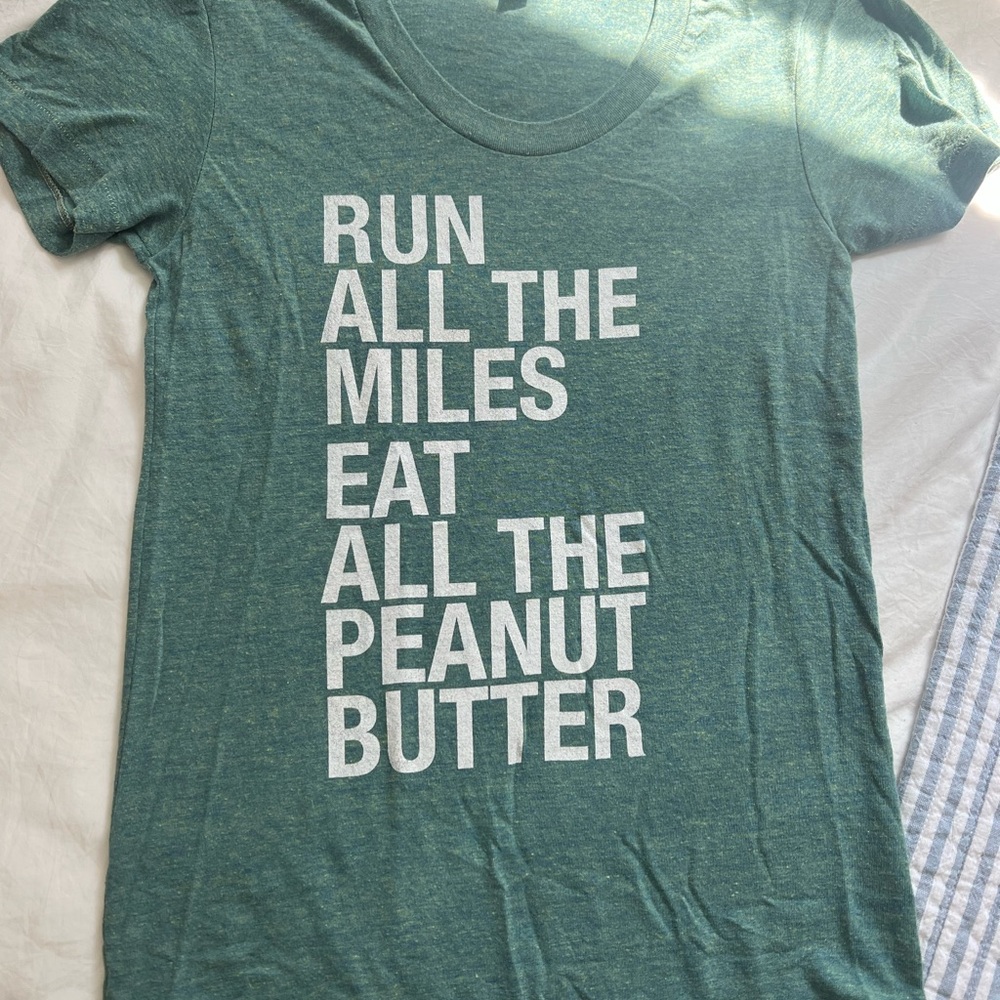 Run All The Miles Eat All the Peanut Butter Women’s T Shirt